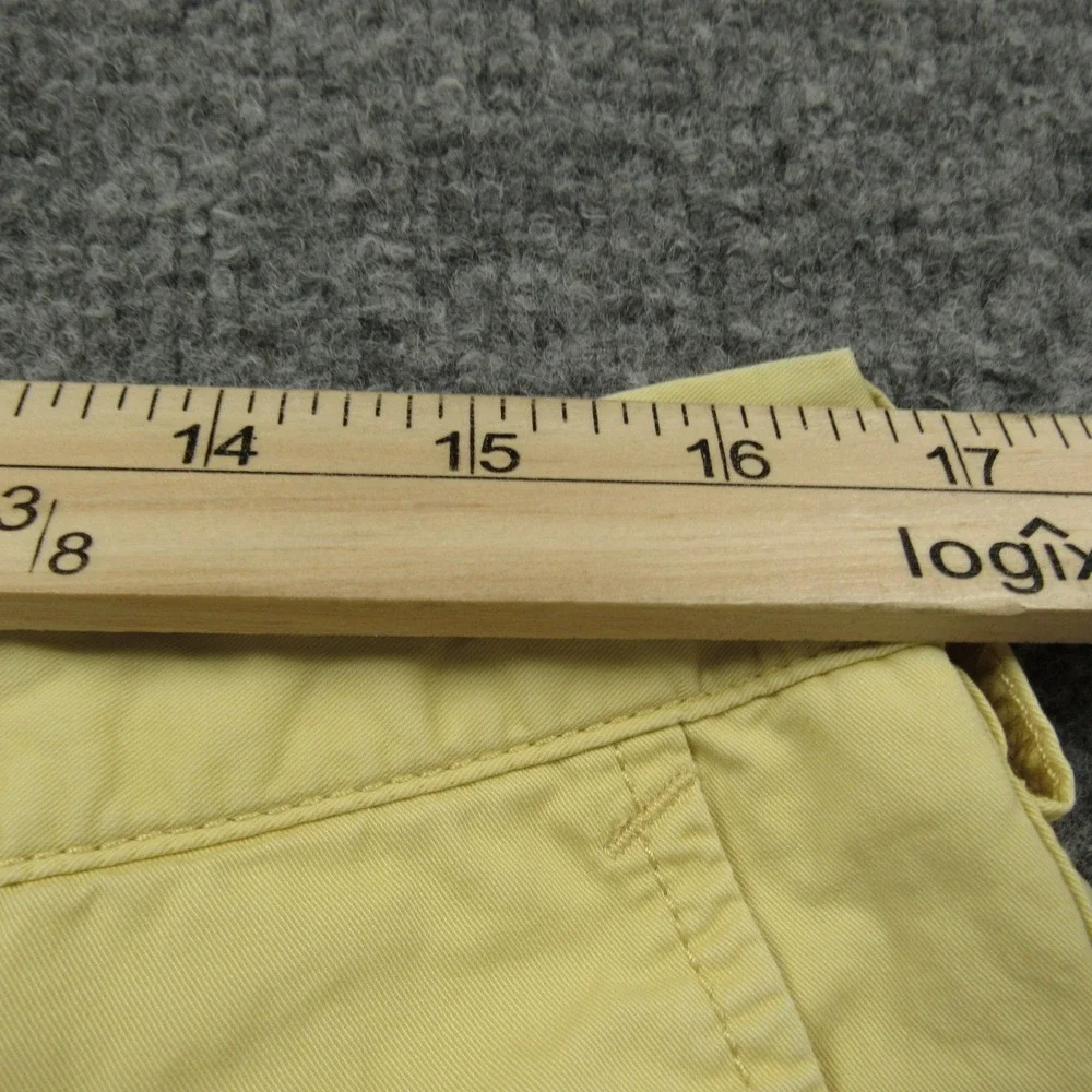 Polo Ralph Lauren Shorts Mens 35x9 Yellow Pima Cotton Sporting Club Chino Preppy